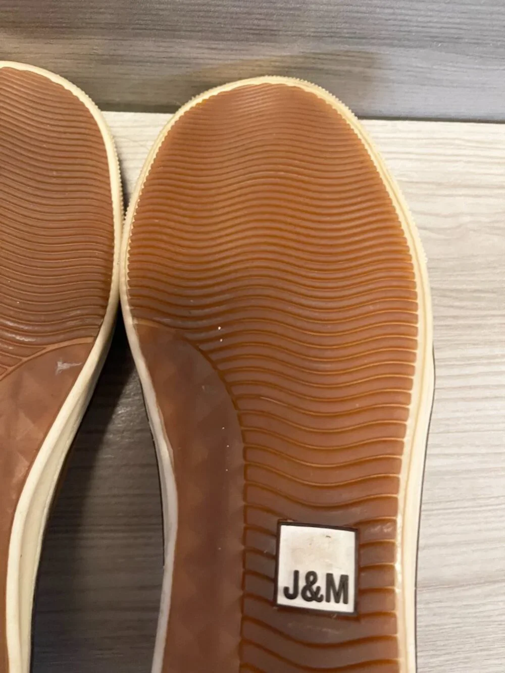 Johnston & Murphy Men's Tan Nubuck Leather Slip-On Shoes Sheepskin Size 11.5M